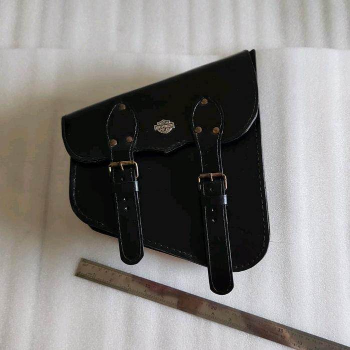 tas kulit harley sportster saddle bag side bag