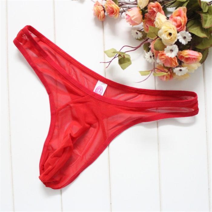 Celana dalam pria Transparan Briefs Underwear Lembut Nyaman G String Cowok Y036 Pendek Dewasa