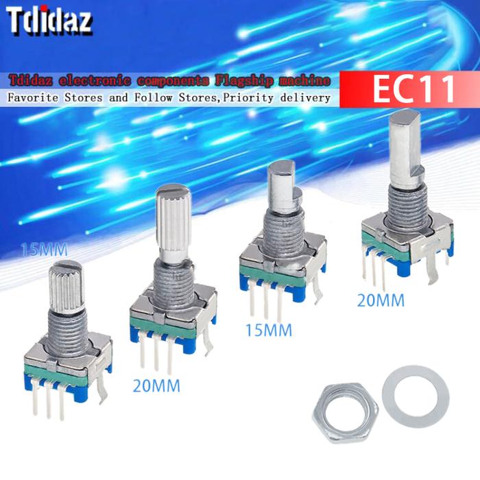 5 Buah EC11 Rotary Encoder/Encoding Switch/Potensiometer Digital