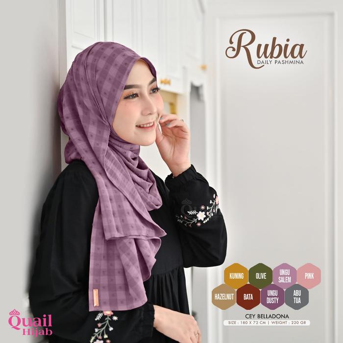 Quail Hijab - Rubia Pashmina Motif Ori Quail