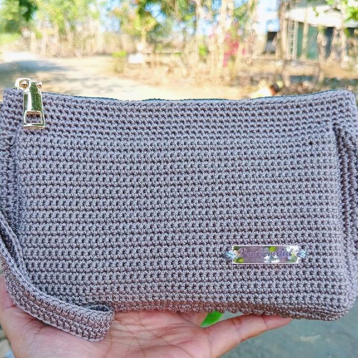 dompet rajut handmade dompet hp rajut Wanita