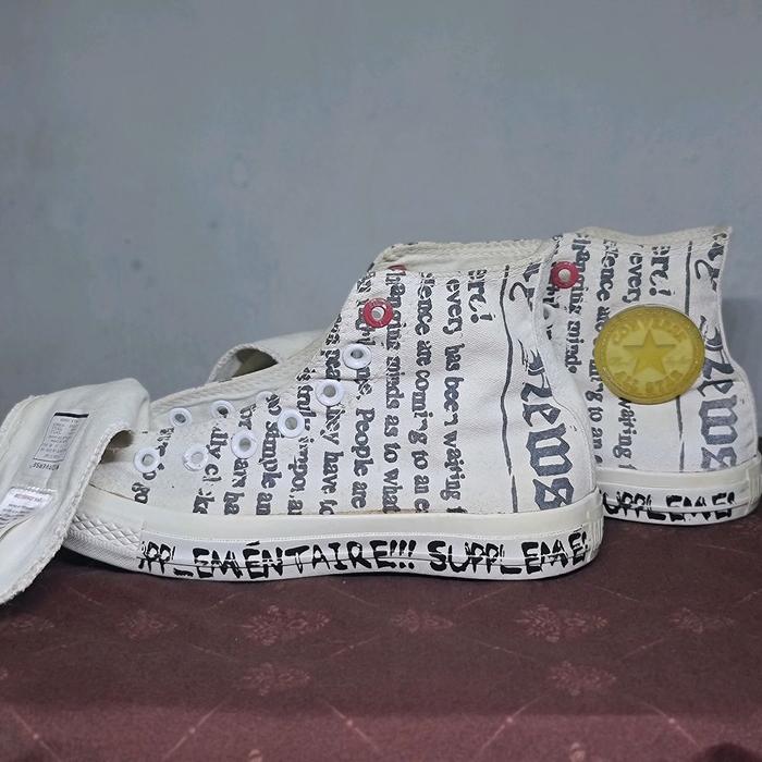 ORIGINAL Converse Red Product Clear Sole Size 38
