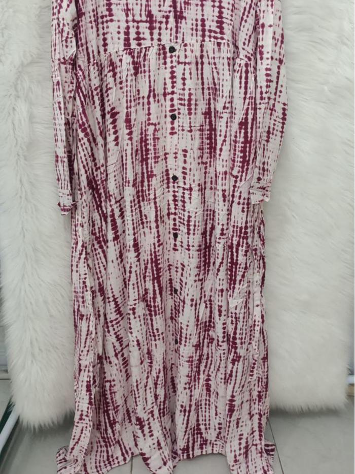 Gamis Murah Meriah Promo Baju Janda Bolong Gamis Bahan Rayon ‖ Gamis Wanita Dewasa Motif Daun Janda