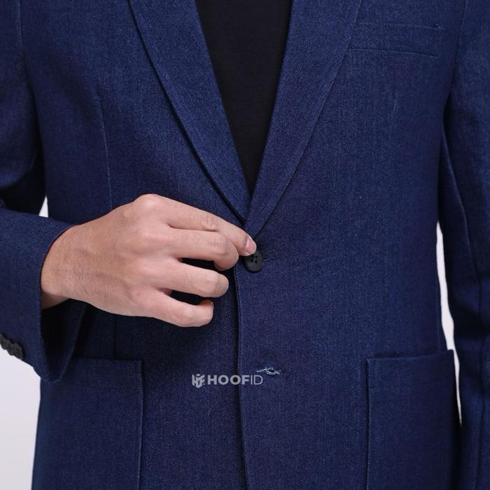 Terbaru Hoofid Blazer  Casual Fortaleza Denim Daily Outfit