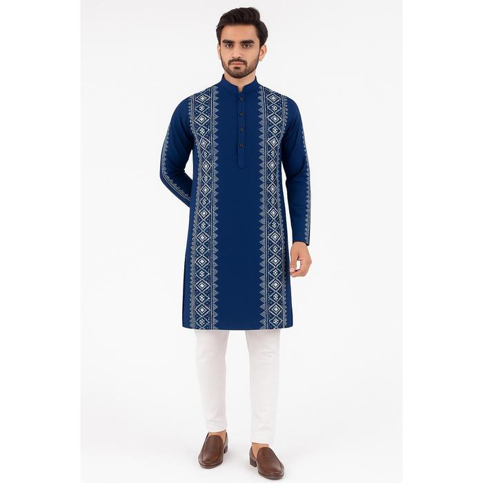 2026 Men Muslim Shirts Patchwork Neck Long Sleeve Vintage Men Clothing Islamic Arabic Casual Male Sh