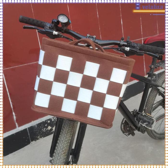 [Velahxa] Keranjang Rangka Sepeda Lipat Piknik Multi Purpose Roda