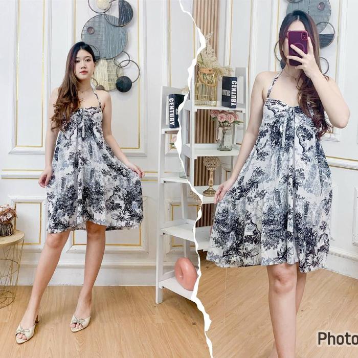 JESSICA DIORA | MODEL MINJI | 1 TALI DI LEHER | DRESS | BAJU DINAS MALAM | DASTER | BAHAN RAYON | DA