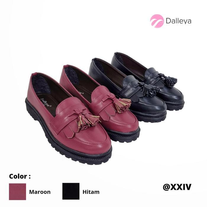 Dalleya Collection - Adrian Sepatu Docmart Wanita | Loafers Wanita Korean Style
