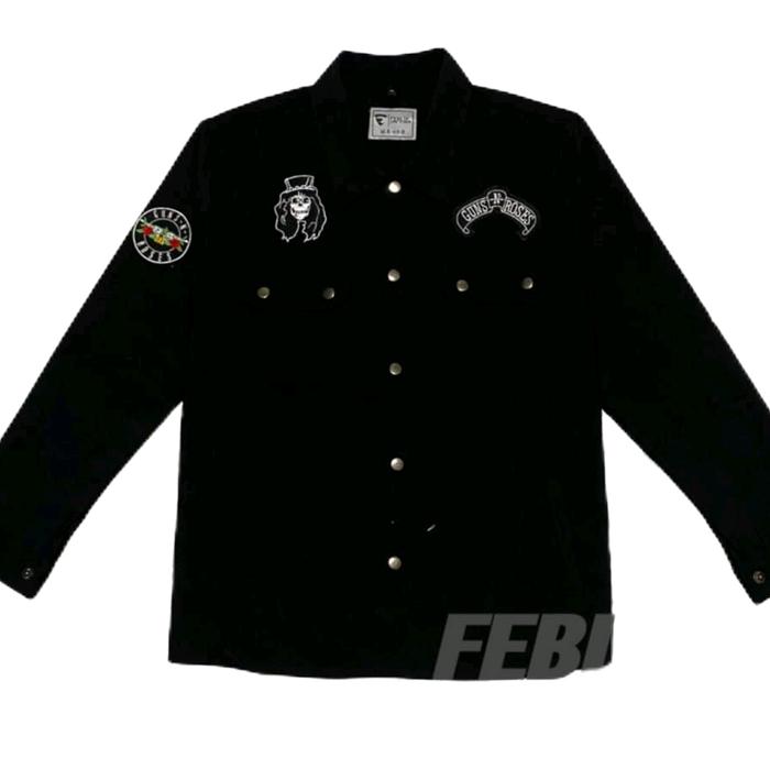 kemeja semi parka kolaborasi emblem bordir . bn . gnr
