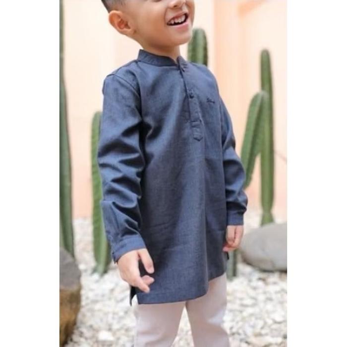 Little Aarash Seastorm by Ditsy Moslem Size 4 Muslim Gamis Koko Baju Anak