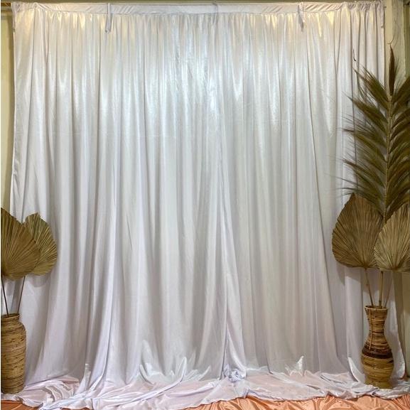 Safitiri (Jahit Rampel) Kain Dekor 3X3 / Backdrop Ukuran 3X3 / Backdrop Lamaran, Backdrop Foto Kain 