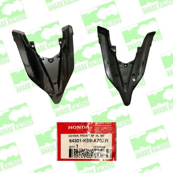 Tameng Depan Hitam Metalic Honda New Vario 125 eSP K60R / 64301-K59-A70ZR