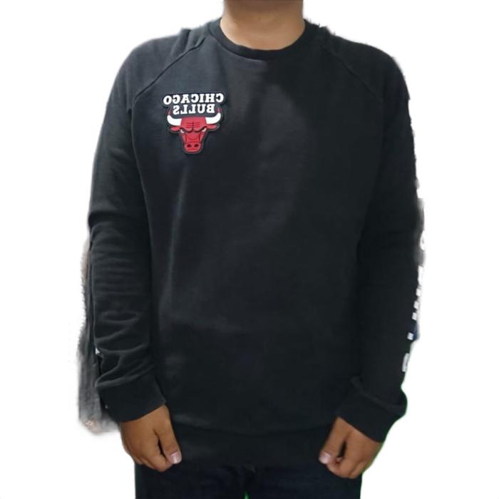 JACKET CHICAGO BULLS HITAM OVERSIZE