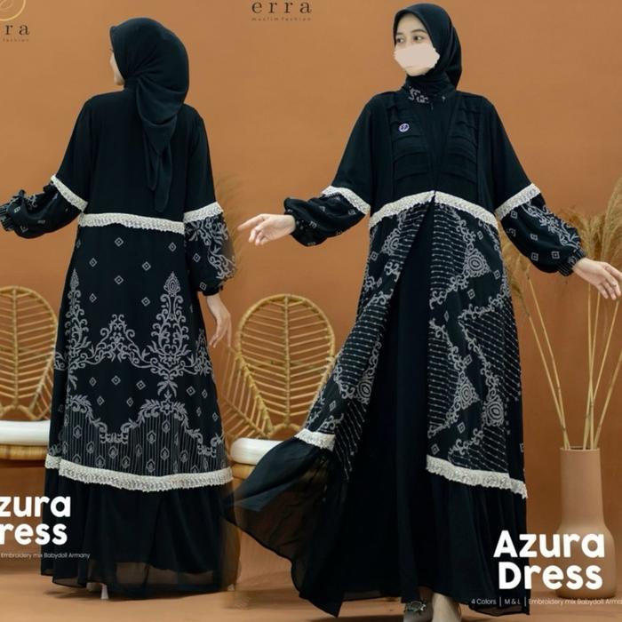 Azura dress by Erra Gamis Wanita Muslim Pesta Kondangan Mewah Simple Lebaran