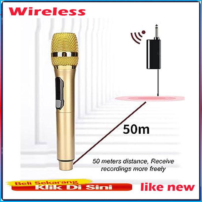 Mic Wireless SONY es-902 new mic tanpa kabel+recever bisa 50m suara empuk mantap