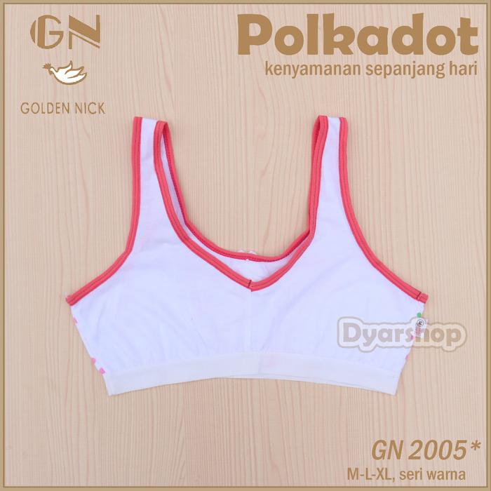 [ 6 pcs ] Miniset Golden Nick 2005 | Golden Nick Pakaian Dalam Anak Remaja Motif Polkadot List Warna