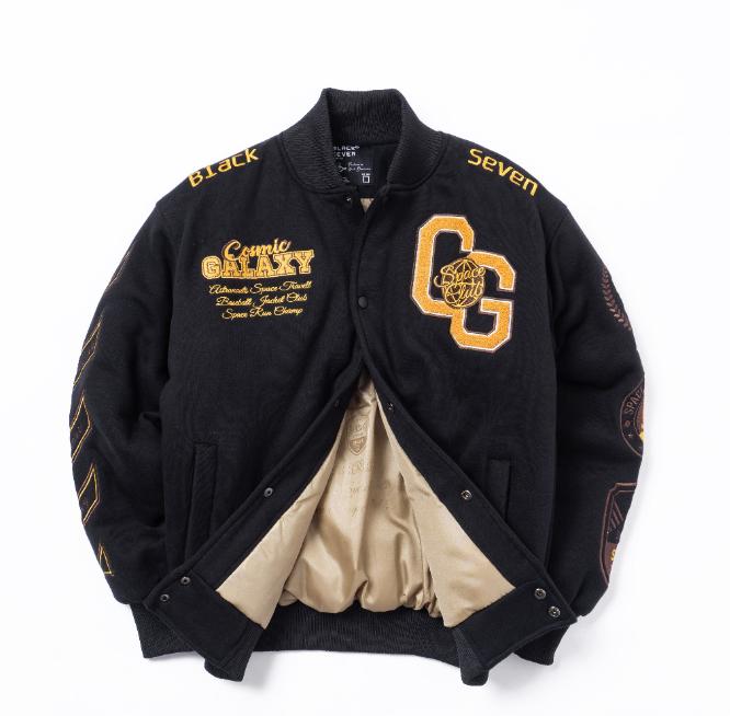 KING STORE - VARSITY JACKET | COSMIC GALAXY BLACK GOLD - LIMITID