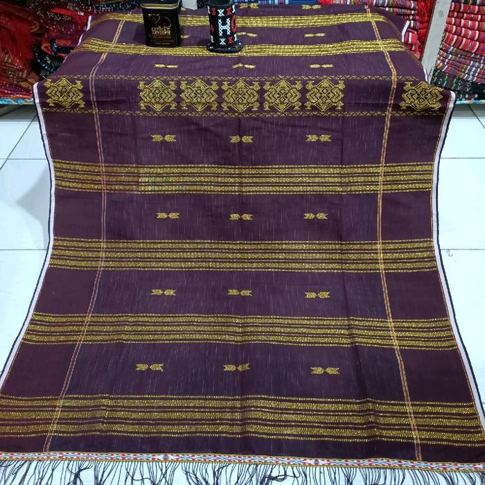 Uis Jongkit Sultan  Motif Indung Bayu & Rumah Adat ~ Kain Tenun Tudung Etnik Adat Karo Wanita dan Pr