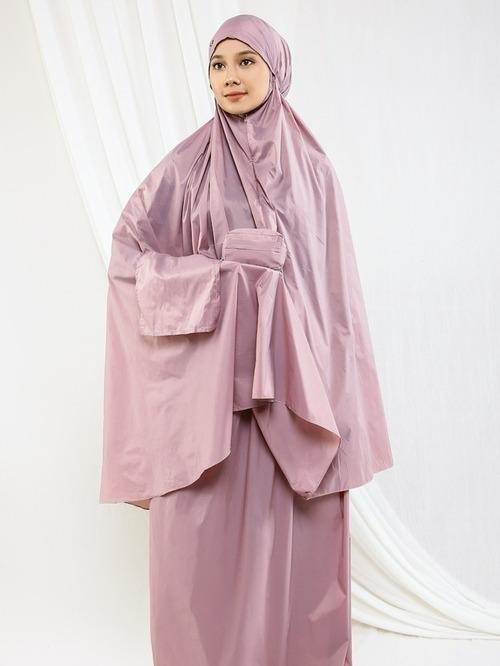 HIJUP ESSENTIALS - Elysia Mukena Travel Soft Violet / Mukena Travel