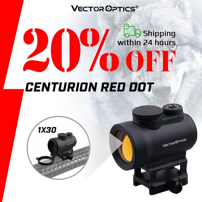 Vector Optics 1x30 Red Dot Scope Hunting Riflescope 3 MOA Dot Sight