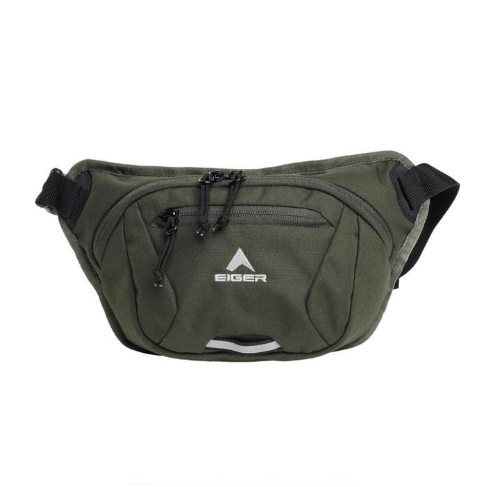 EIGER WAIST BAG 10105 VESSEL 2F - Tas Pinggang Sling Unisex untuk Pria dan Wanita - Tas Daily Use Pr