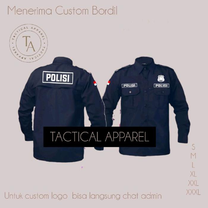 Kemeja PDH POLISI (Bisa custom logo)