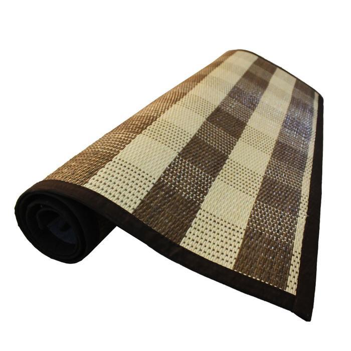 Karpet Webbing Coklat 200cm x 250cm, Karpet Rotan Webbing, Karpet Anyaman Rotan, Tikar Rotan Anyam,