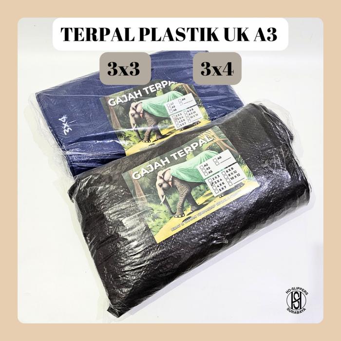 TERPAL PLASTIK A3 UK 3X3 3X4  / TERPAL PLASTIK / TERPAL A3