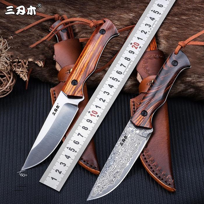 SANRENMU S771 Straight Handle Knife Outdoor Camping Hunting Knife
