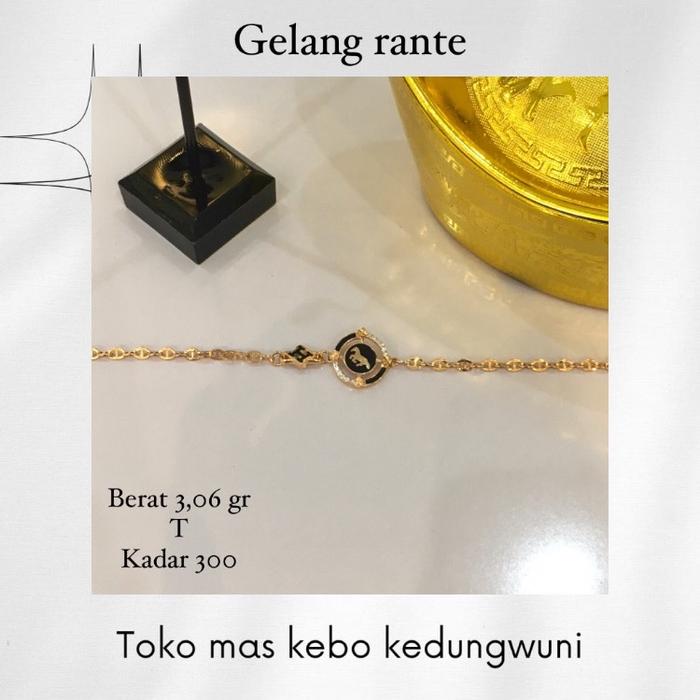 Gelang emas rantai/ kadar 300