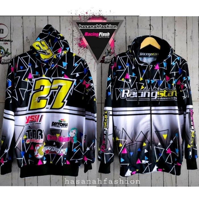 jaket racing flash/jaket racing/jaket racing start/jaket racing terbaru/jaket balap printing - Rc st