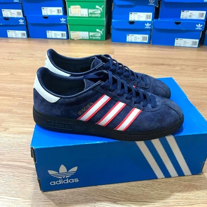 Gratis Kaos Kaki(COD) Adidas Munchen City Series Navy Edge Adidas Munchen Edge Deep Blue Soft Red OG