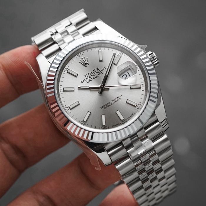 NW CLEARANCE SALE RLX DATEJUST 41 SILVER DIAL BY VSF