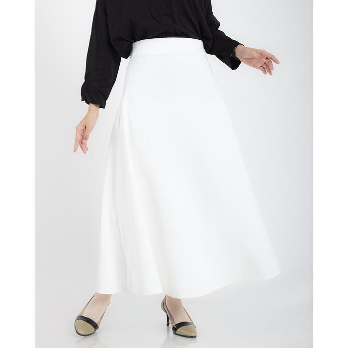 HaymeeIDN - Rok Ruffle Scuba Bangkok Ruffle Skirt Premium Rok SEGI 8 Warna Putih dan Hitam