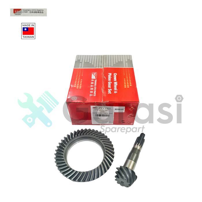 Gear Set TRAGA 2018 KEATAS 9X43 TOP TAIWAN Crown Wheel Pinion Gear Gigi Gardan Nanas Isuzu ORI
