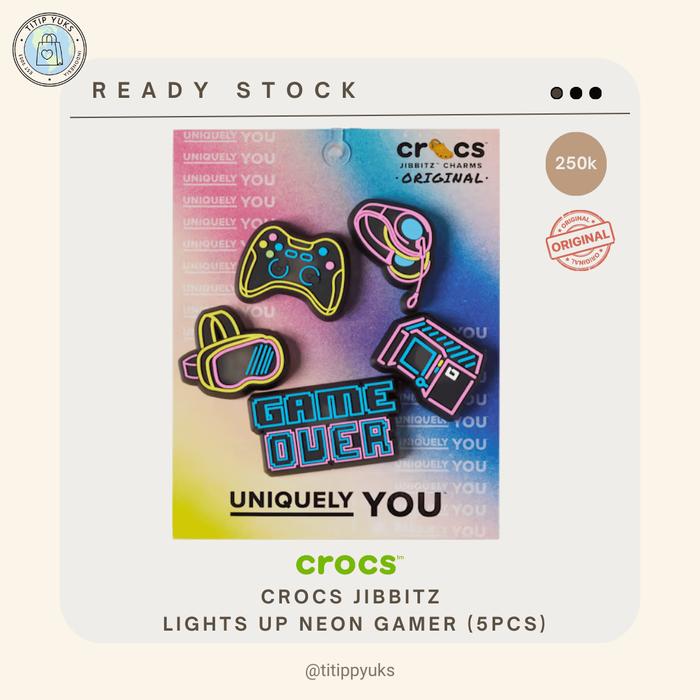 Jibbitz Crocs Original Game Over LED set isi 5pcs