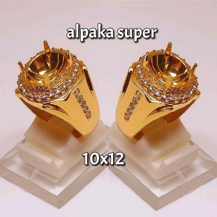 RING CINCIN ALPAKA SUPER 10X12 OVAL