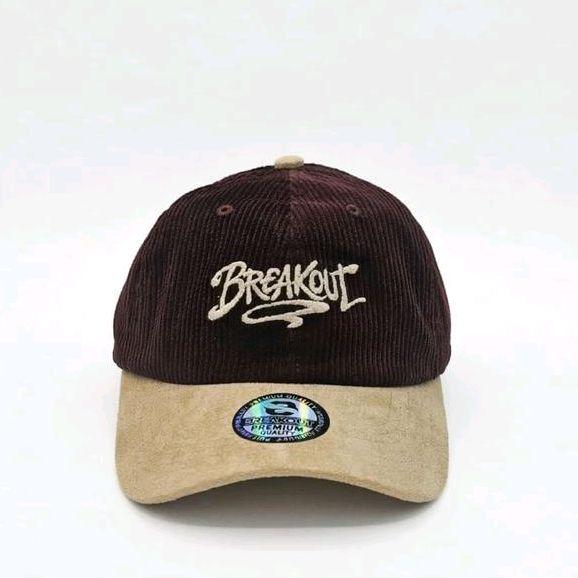 Breakout Coklat Cream Corduroy - Hat