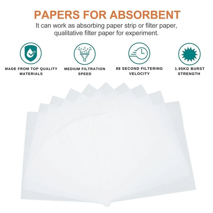 Isi 10  60*60Cm Kertas Saring Lembaran Kertas Membran Paper Filter Lab Funnel Use Kertas Saring Lemb