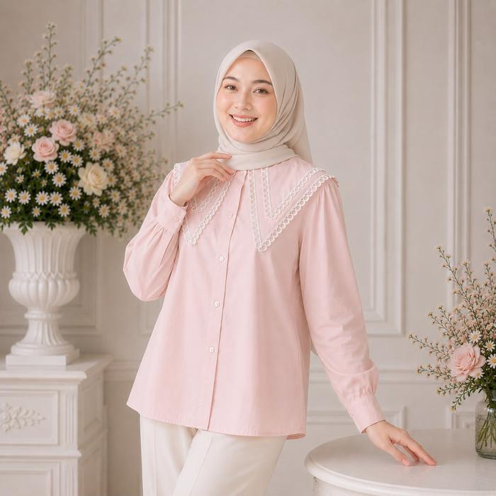 Osio Fashion Blouse Atasan Kemeja Wanita Kamiya Outfit Cewek