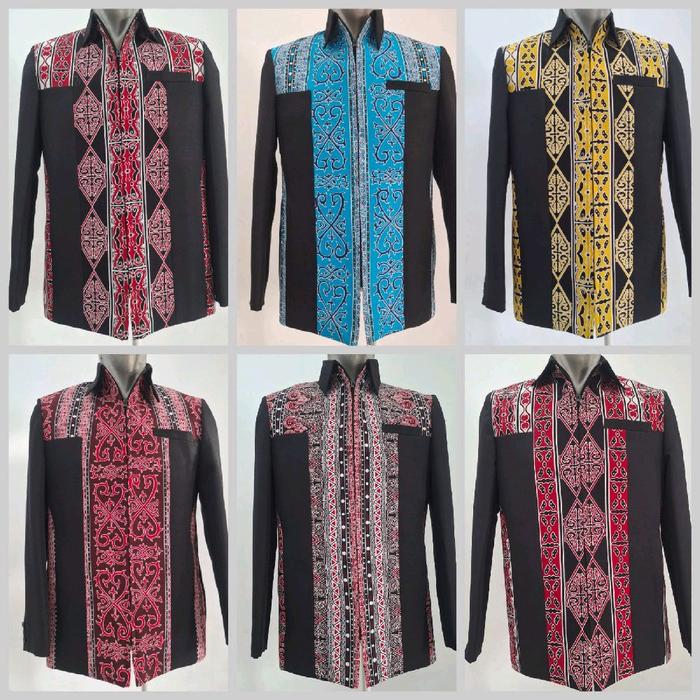 Jas jaket ulos Sumatera / Jas jaket ulos formal full lapis pria / Jas jaket formal ulos kombinasi su