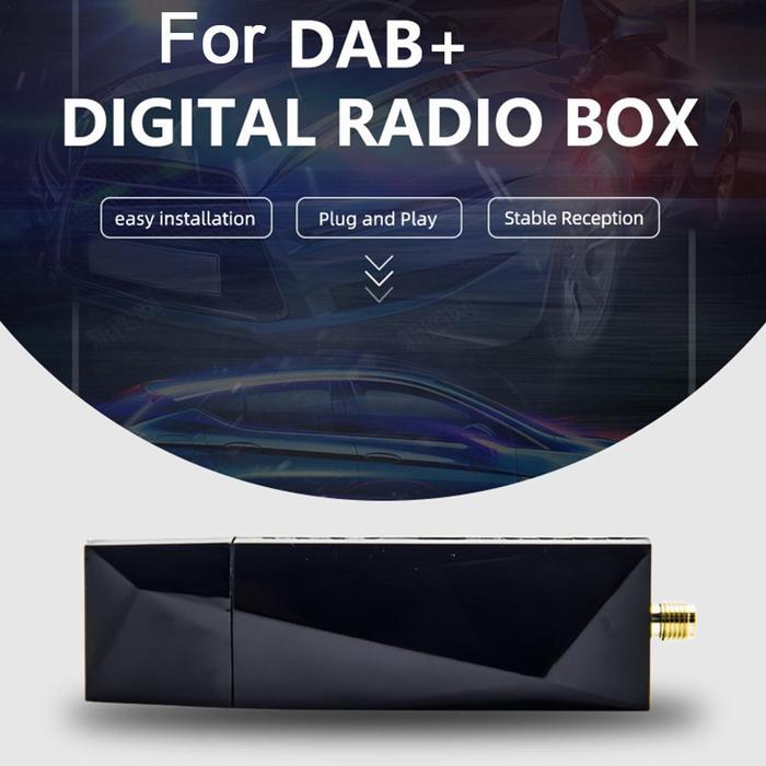 Dab Radio Receiver In Car Antenna Digital DAB+ Adapter Tuner Box