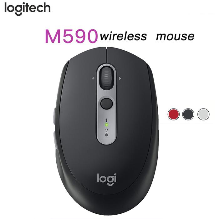 Logitech M590 multi-device mute wireless mouse home office Youlian