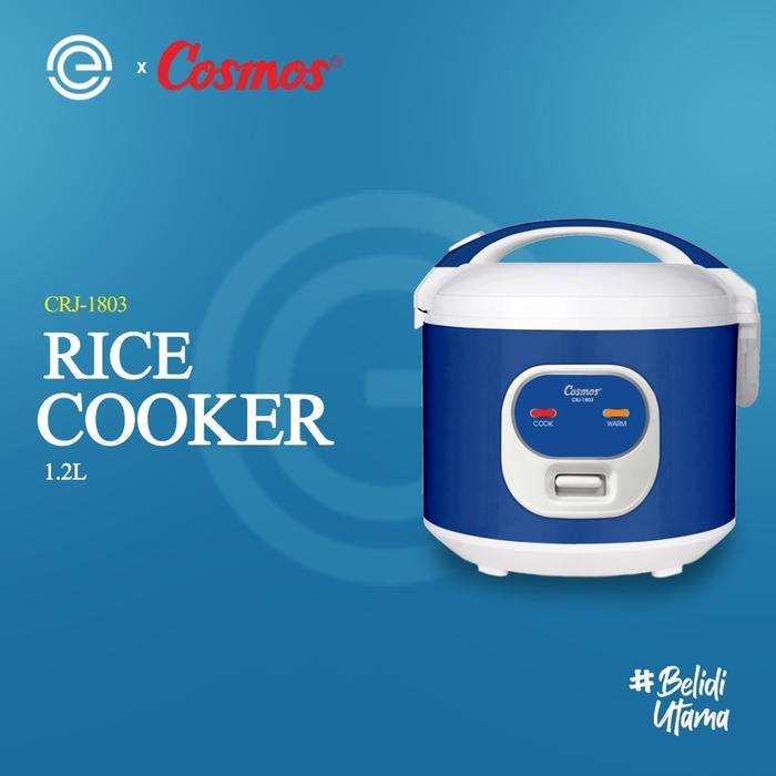 Cosmos Rice Cooker 1.2L Anti Lengket CRJ-1803