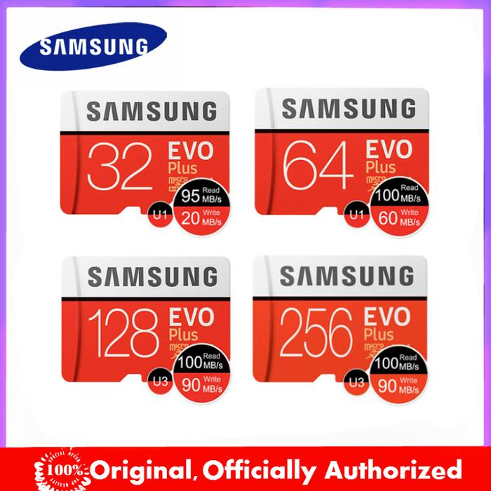 Original SAMSUNG EVO Plus Memory Card 64GB 128GB 32GB 256GB 512GB