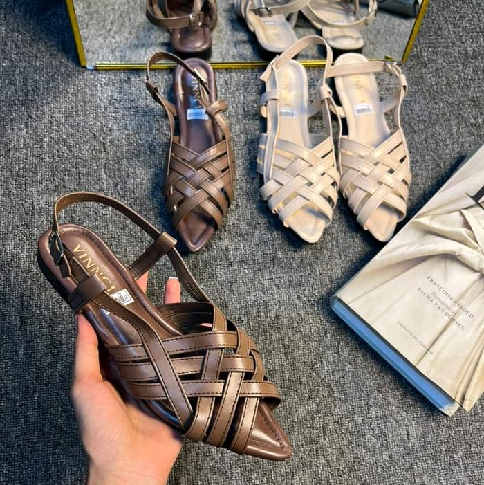 Sendal flatshoes ketupat jaring Wanita Terbaru Medan - Model Terbaru - slip on Cewek