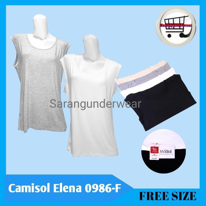 Camisol Wanita Jumbo Elena 0986 Free Size || Isi 1Pcs || Modal Lenzing