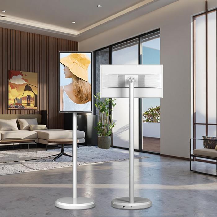 2024 New 21.5 Inch Smart Home Tv 64Gb Rom Wi-Fi Portable Tv Ce Certified White Android 12 System Sma