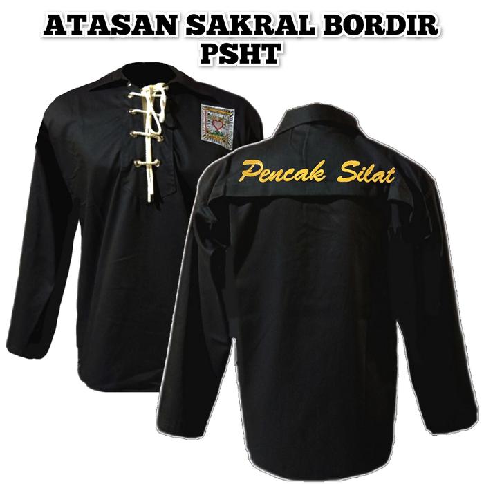 BAJU SAKRAL WARGA PSHT BORDIR SIMPEL MOTIF PENCAK SILAT - BAJU SAKRAL WARGA SH TERATE - BAJU PENCAK 