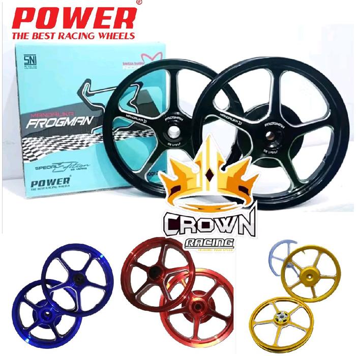 Velg Power Mandalika Frogman Beat / Scoopy / Genio / Spacy / Vario 110 125 150 / Mio Fino Soul Karbu